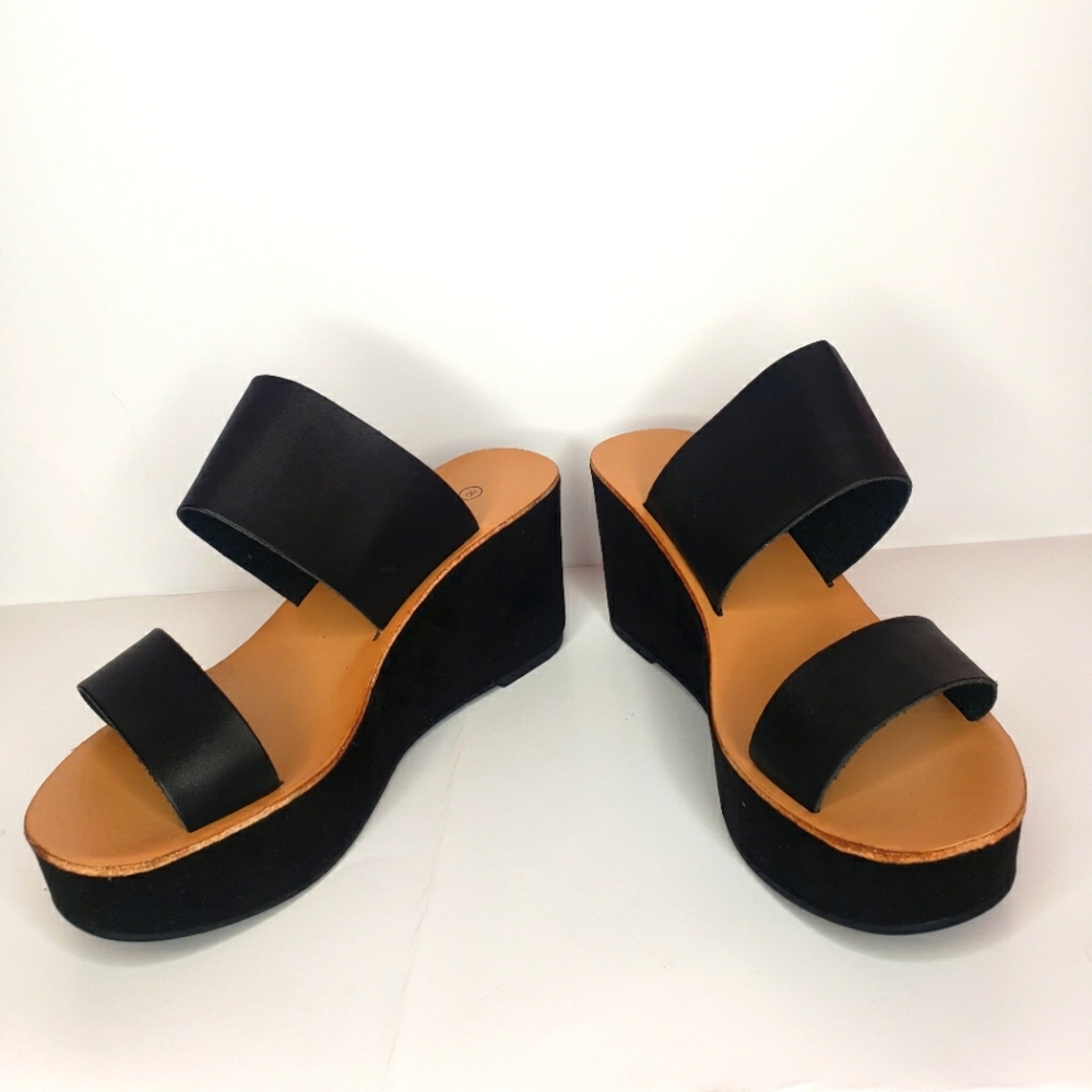 Black platform slides